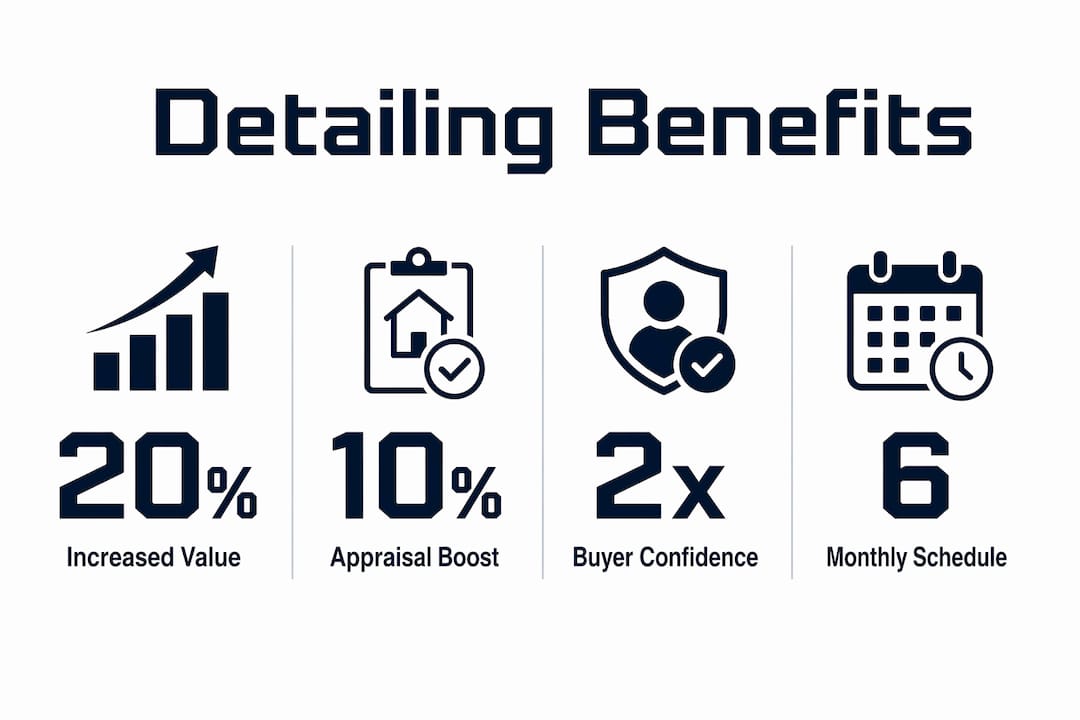 Infographic highlighting detailing benefits and buyer impact