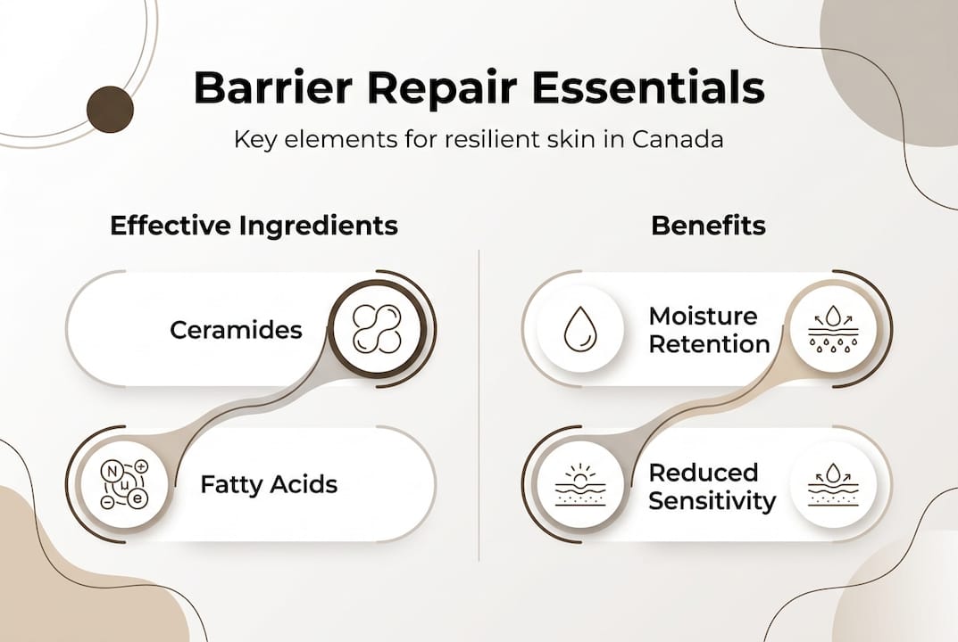 Infographic showing core barrier repair elements