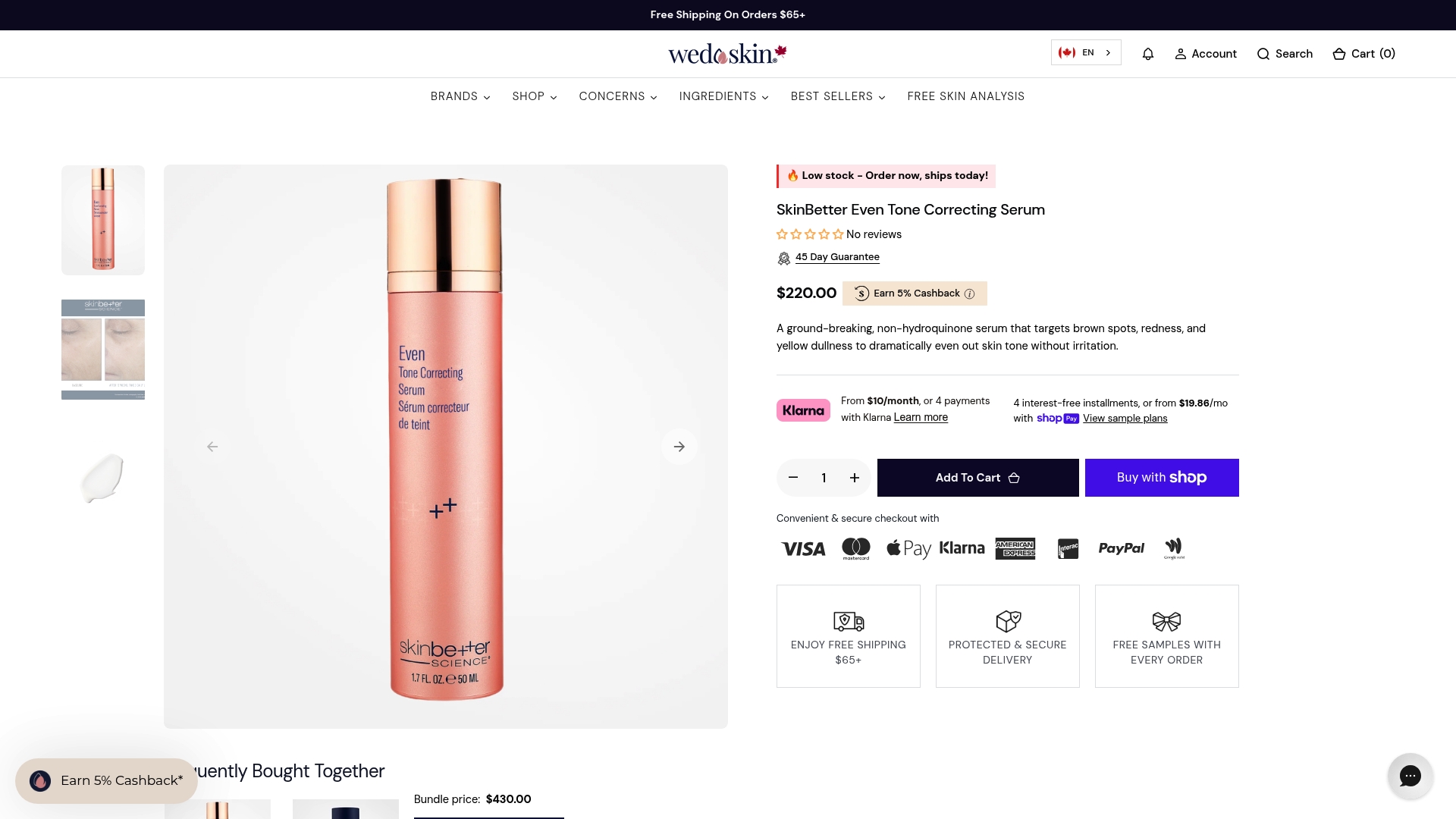 https://wedoskin.ca/products/skinbetter-science-even-tone-correcting-serum
