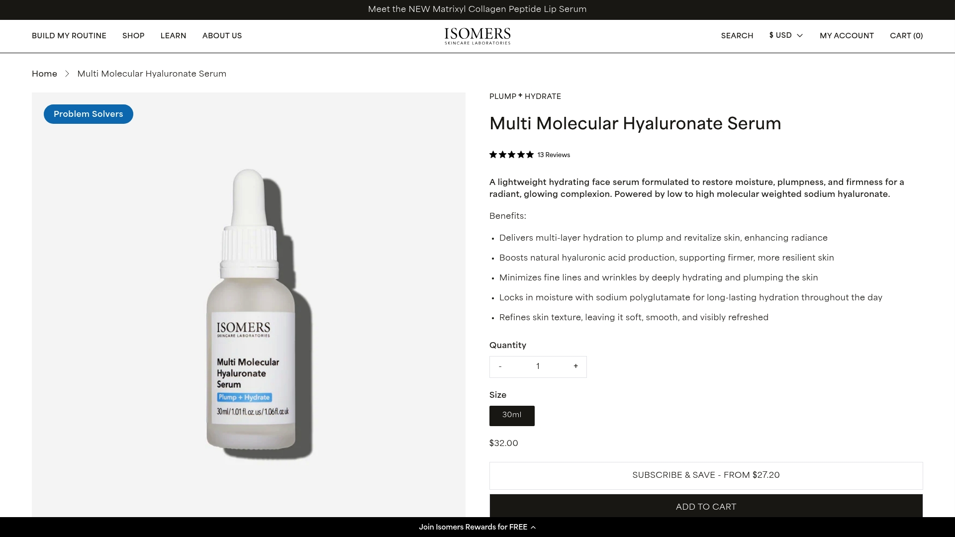 https://isomers.ca/products/multi-molecular-hyaluronate-serum