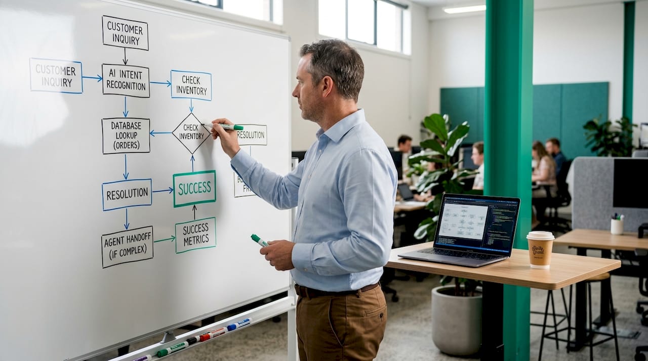 IT manager mapping chatbot implementation steps
