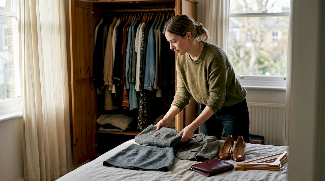 Стилист подбира стилни комбинации за дамите.