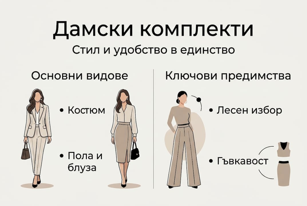 Инфографика: Какви видове комплекти съществуват и с какво са полезни