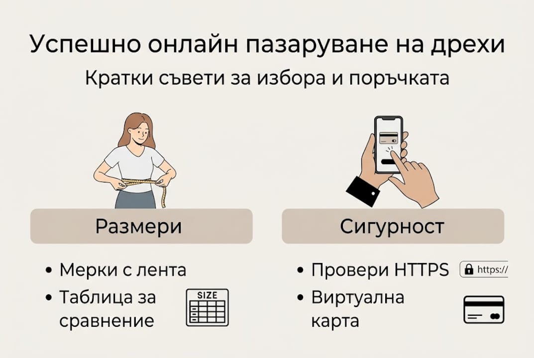 Инфографика: Как да пазаруваме онлайн стъпка по стъпка
