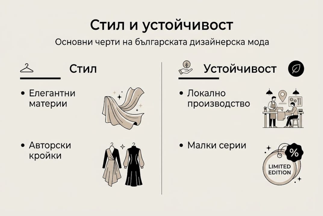 Инфографика: Мода със стил и грижа за природата – тенденции и устойчиви практики в българската мода