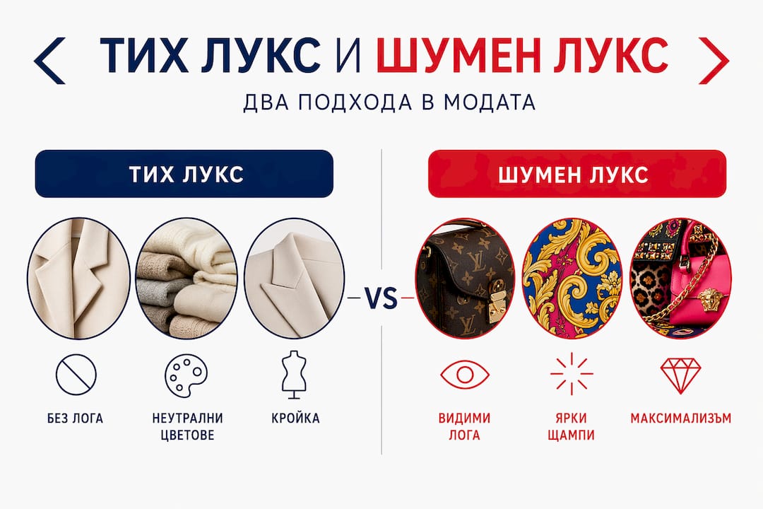 Инфографика: Сблъсък между дискретния и показния лукс в модата