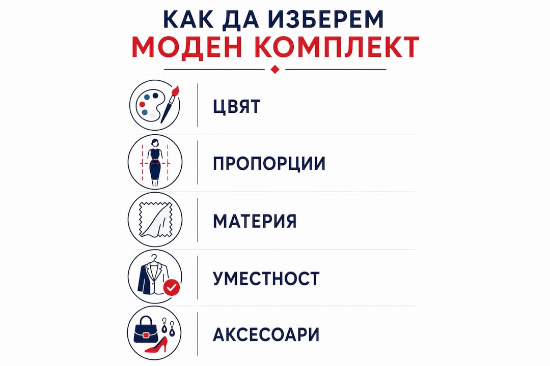 Инфографика: Как лесно да изберем стилен аутфит – стъпка по стъпка