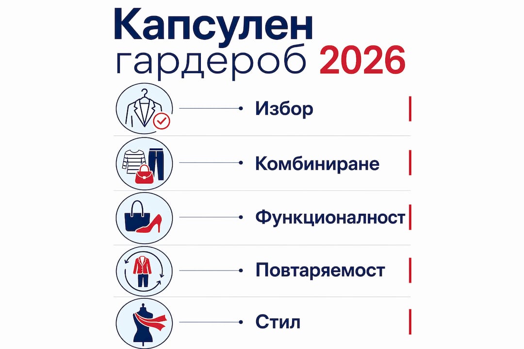 Инфографика: Как да създадеш капсулен гардероб в 5 лесни стъпки