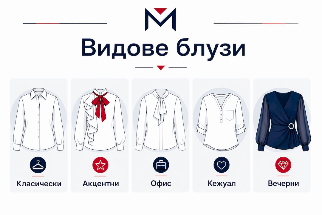 Инфографика: Най-популярните модели дамски блузи