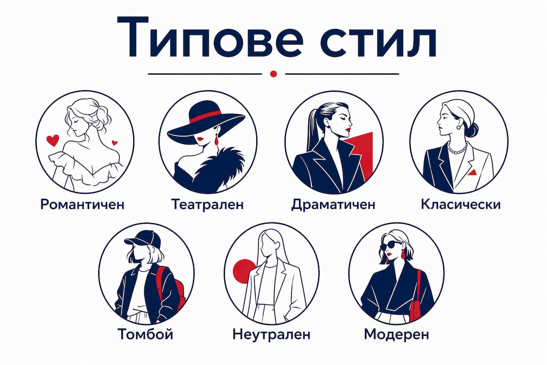 Инфографика: различни типове личен стил и основни категории
