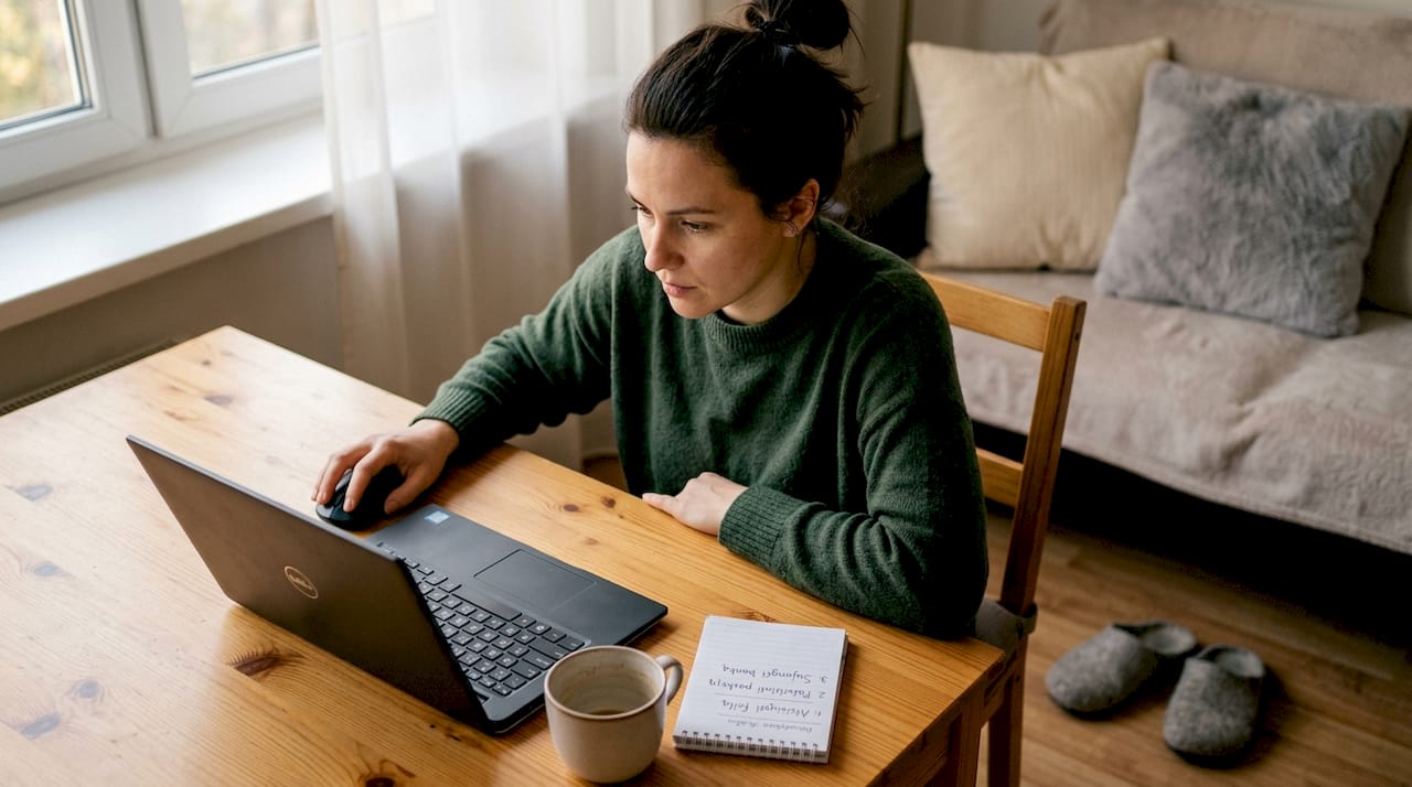 Moteris savo interneto svetainėje įdiegia naują el. prekybos platformą.