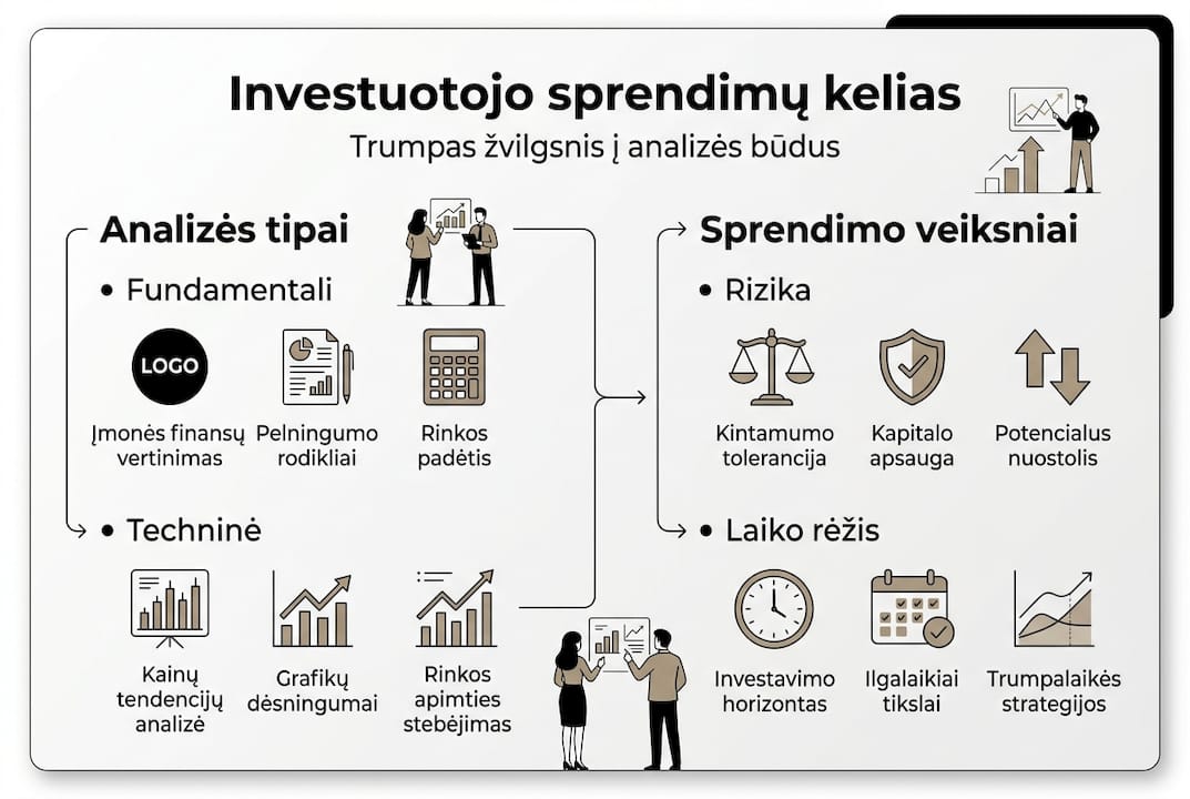 Infografikas: kaip investuotojas priima sprendimus