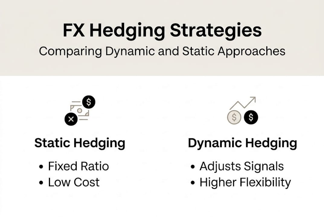 FX hedging strategies compared infographic