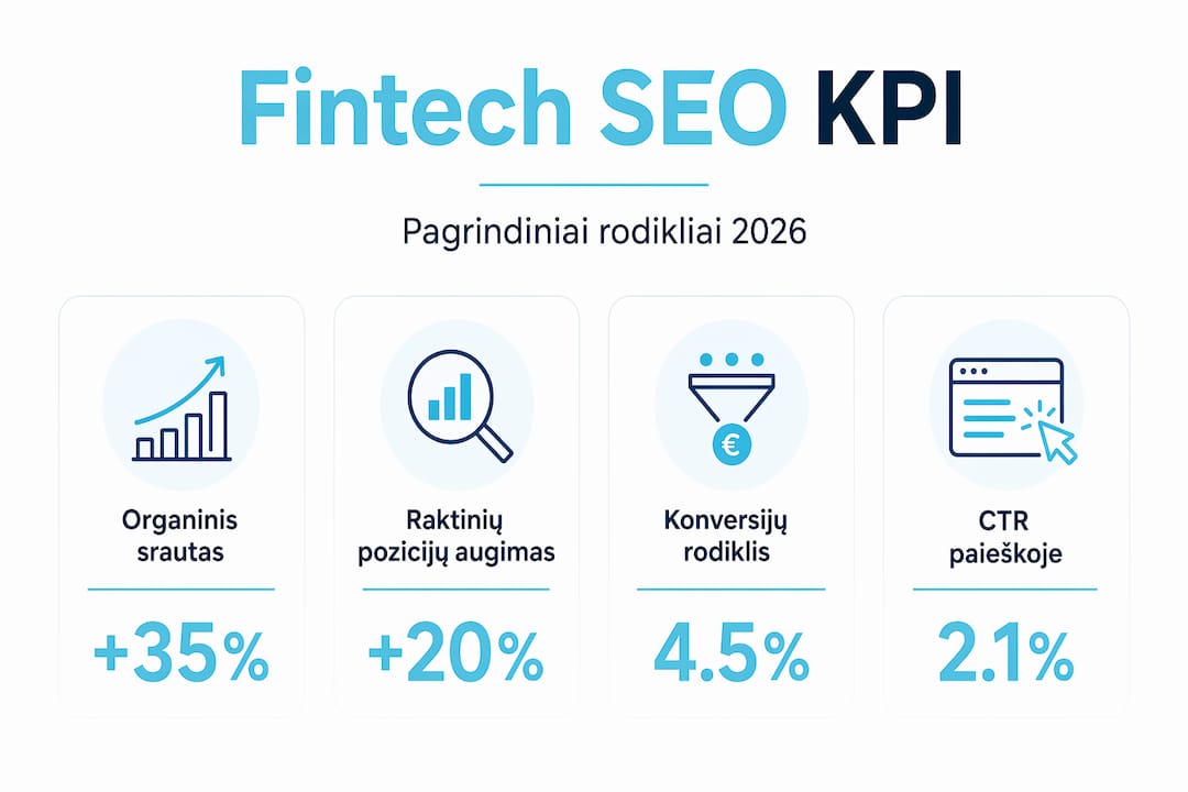 Infografikas: svarbiausi fintech SEO rodikliai ir jų statistika