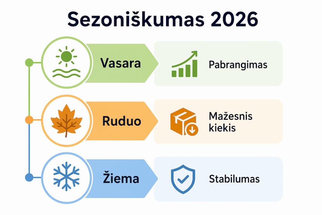 Sezoniniai valiutos keitimo svyravimai: infografikas apie pokyčius skirtingais metų laikais