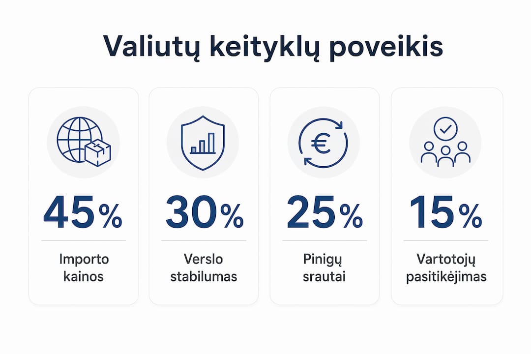 Infografikas: kaip valiutų keityklos veikia šalies ekonomiką