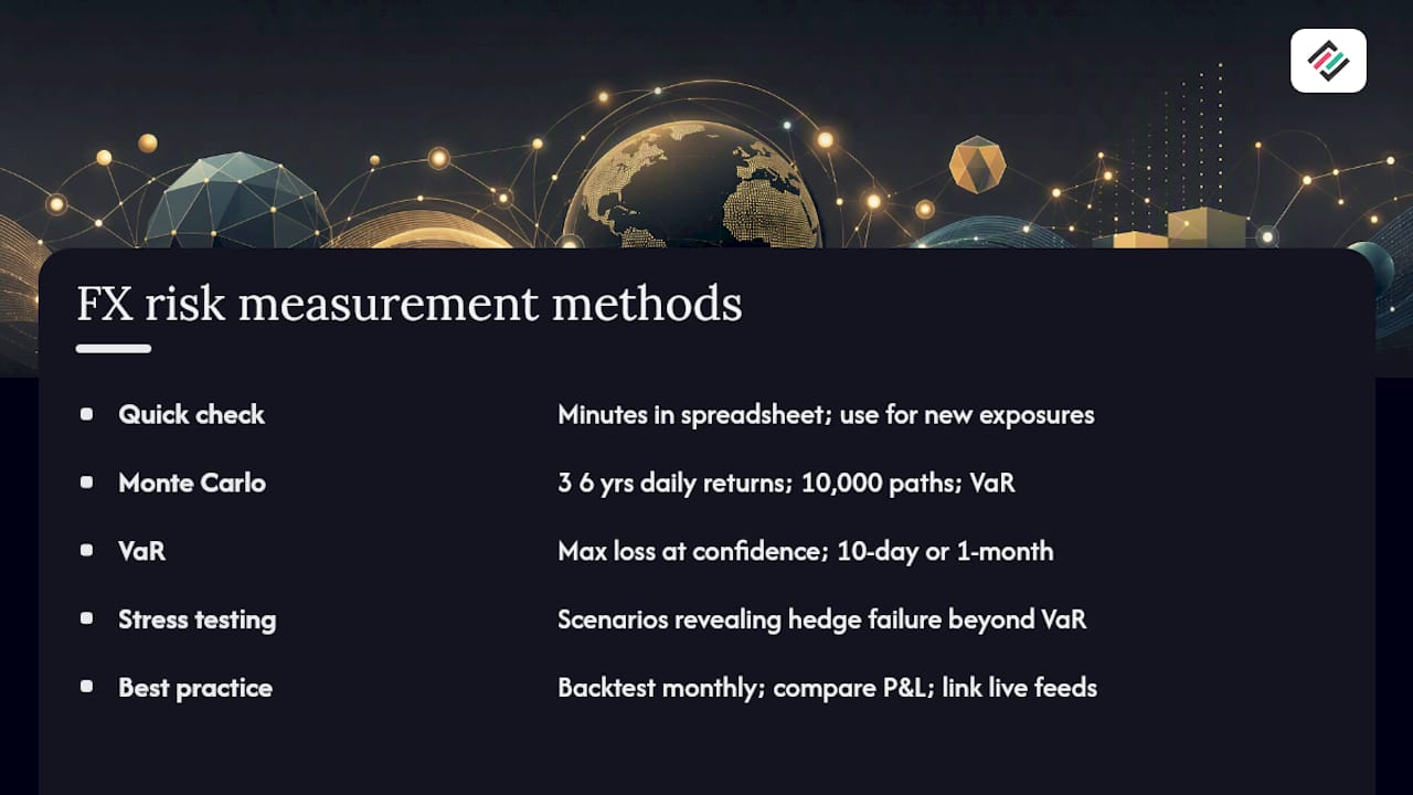 Which quantitative methods should you use to measure currency risk? — overview diagram
