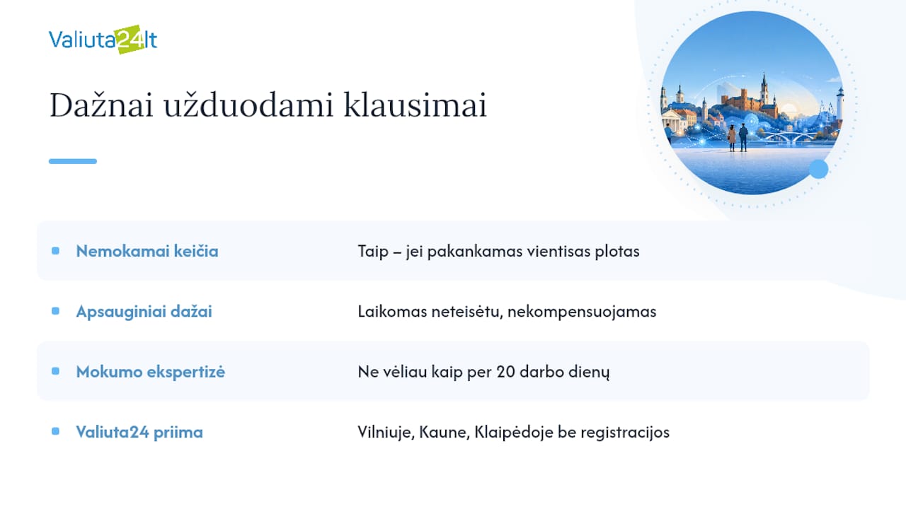 Dažnai užduodami klausimai — overview diagram