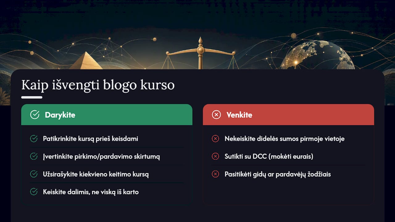 5 būdai išvengti nepalankaus valiutos kurso