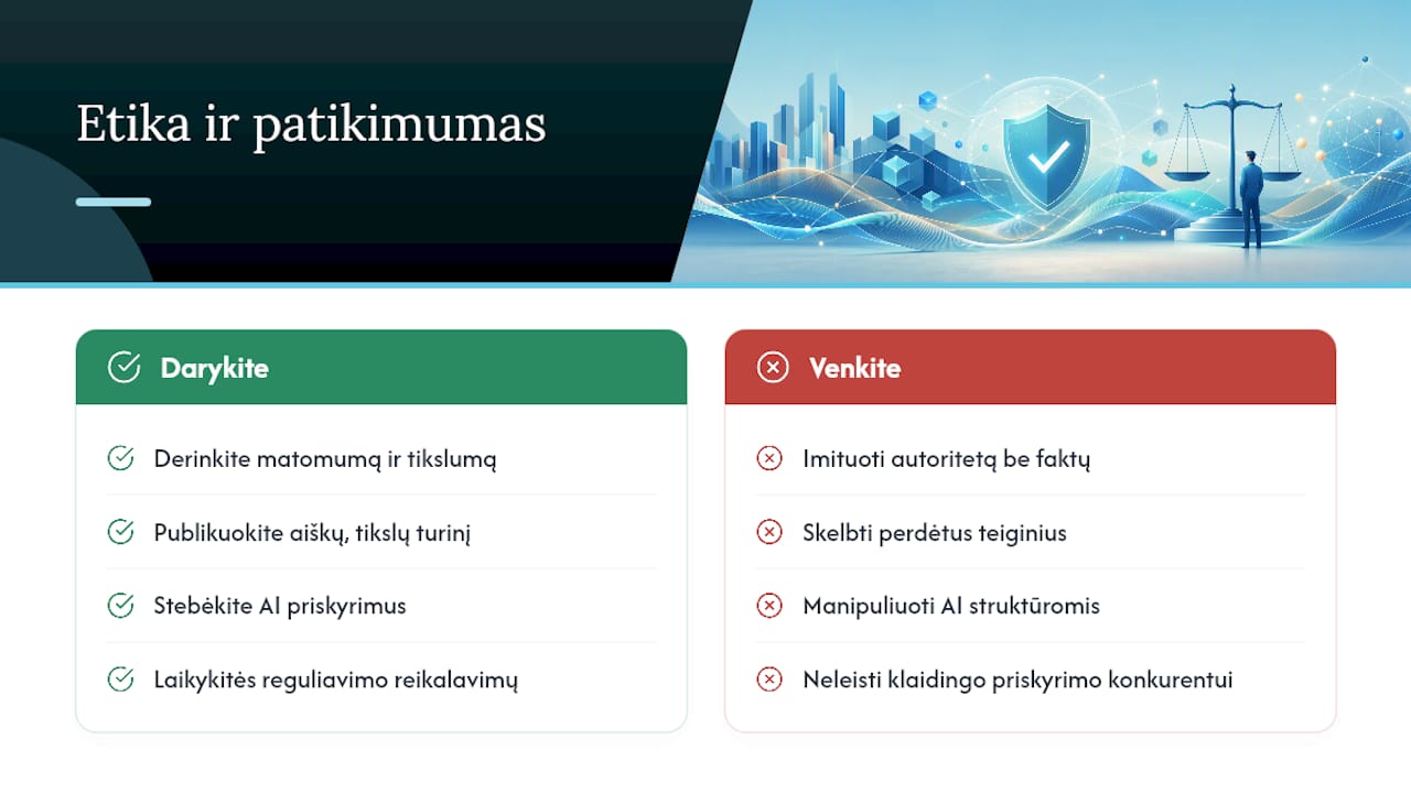 Etiniai aspektai ir informacijos patikimumo klausimas — overview diagram