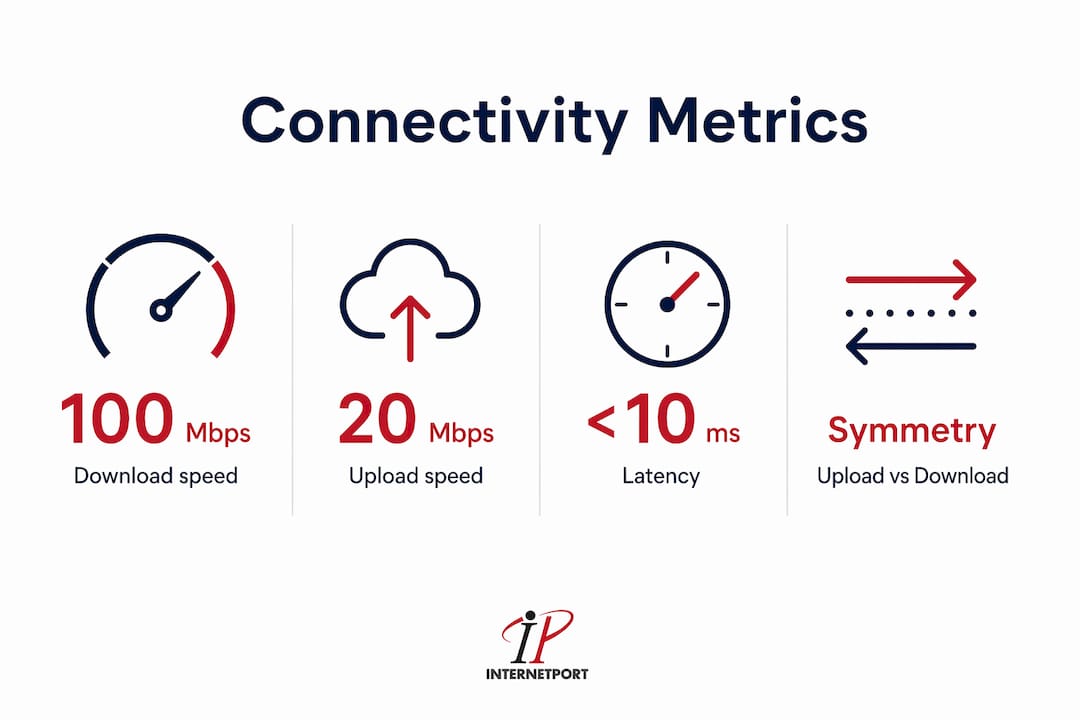Infographic showing key connectivity metrics