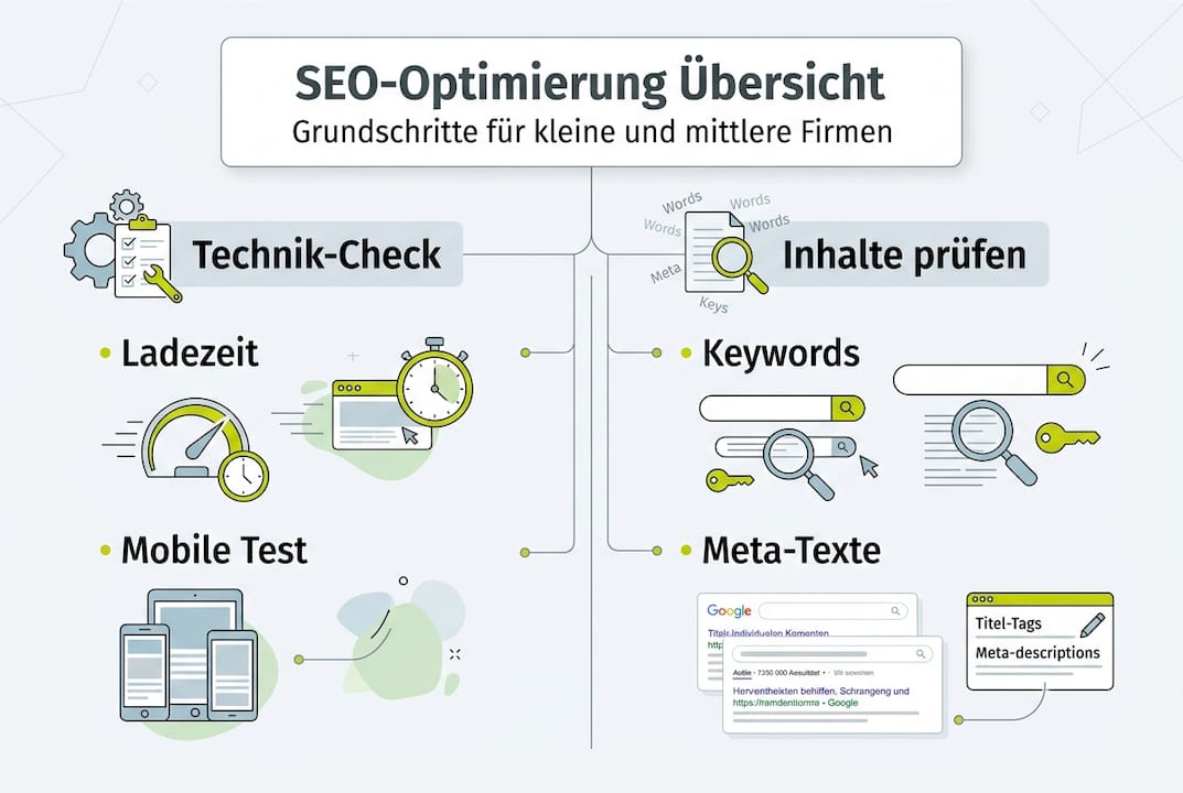 SEO-Infografik: Das Wichtigste für mittelständische Unternehmen auf einen Blick