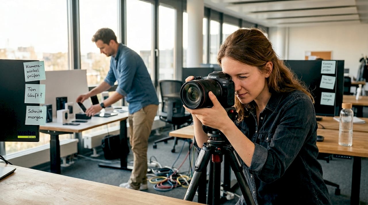 Videoproduktion zur Produktvorstellung im Büroalltag