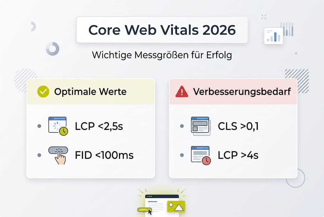 Übersicht: Core Web Vitals im modernen Unternehmens-Webdesign