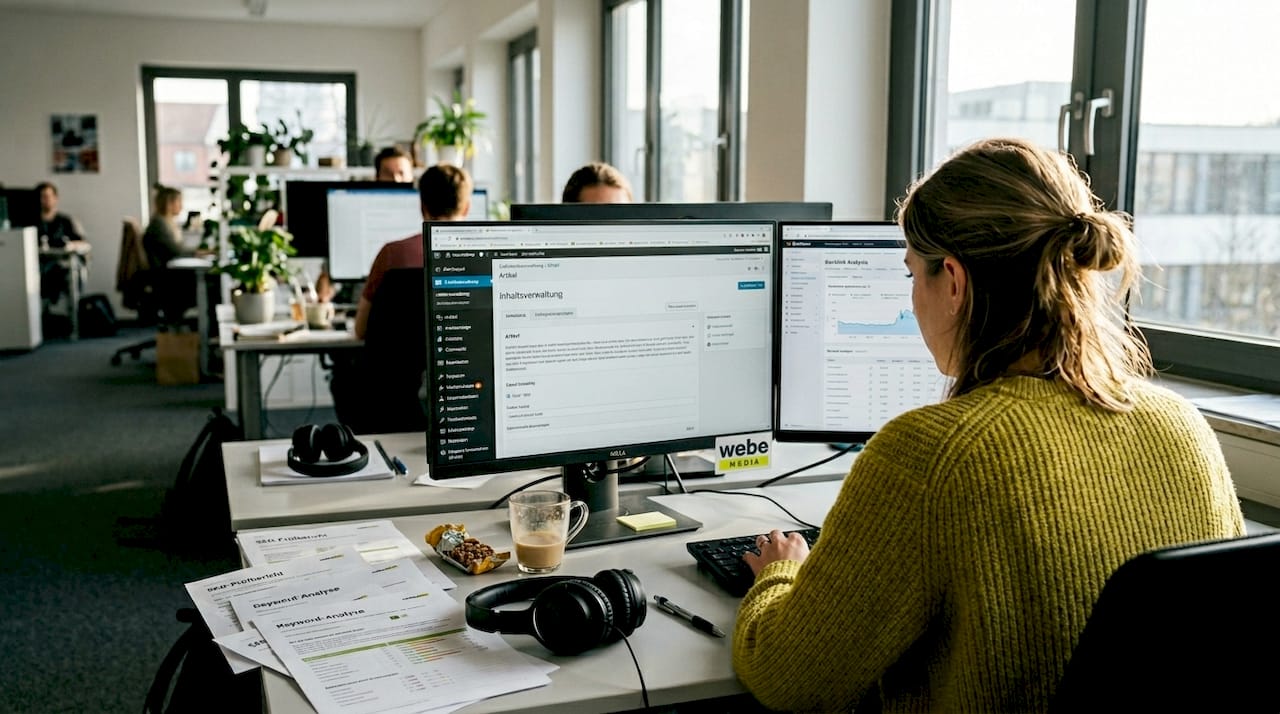 Ein Experte führt gerade eine gründliche SEO-Analyse durch.