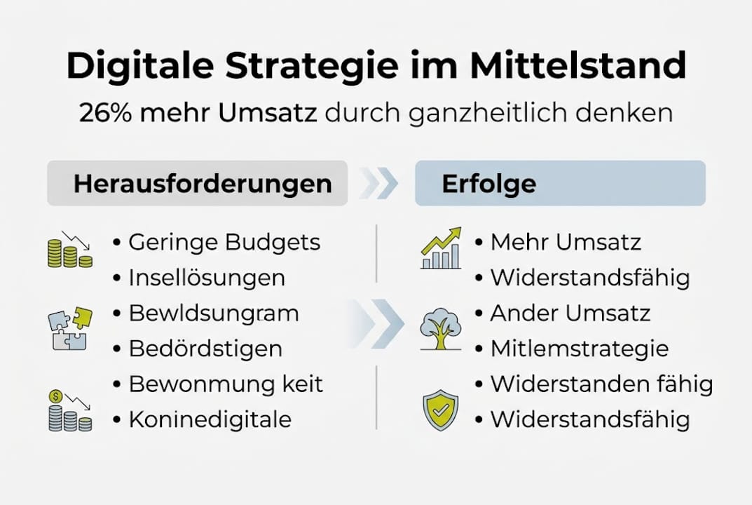 Digitale Strategien im Mittelstand – Eine anschauliche Übersicht als Infografik
