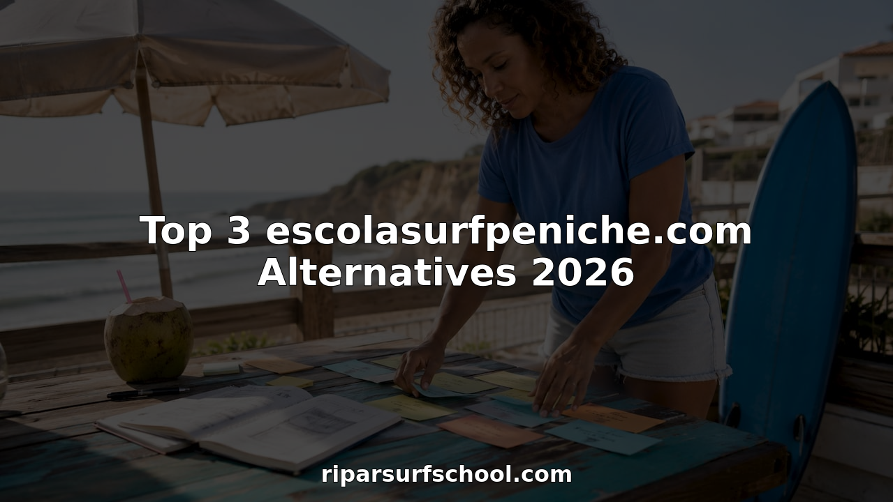 Surf instructor preparing lesson plans in surf shack