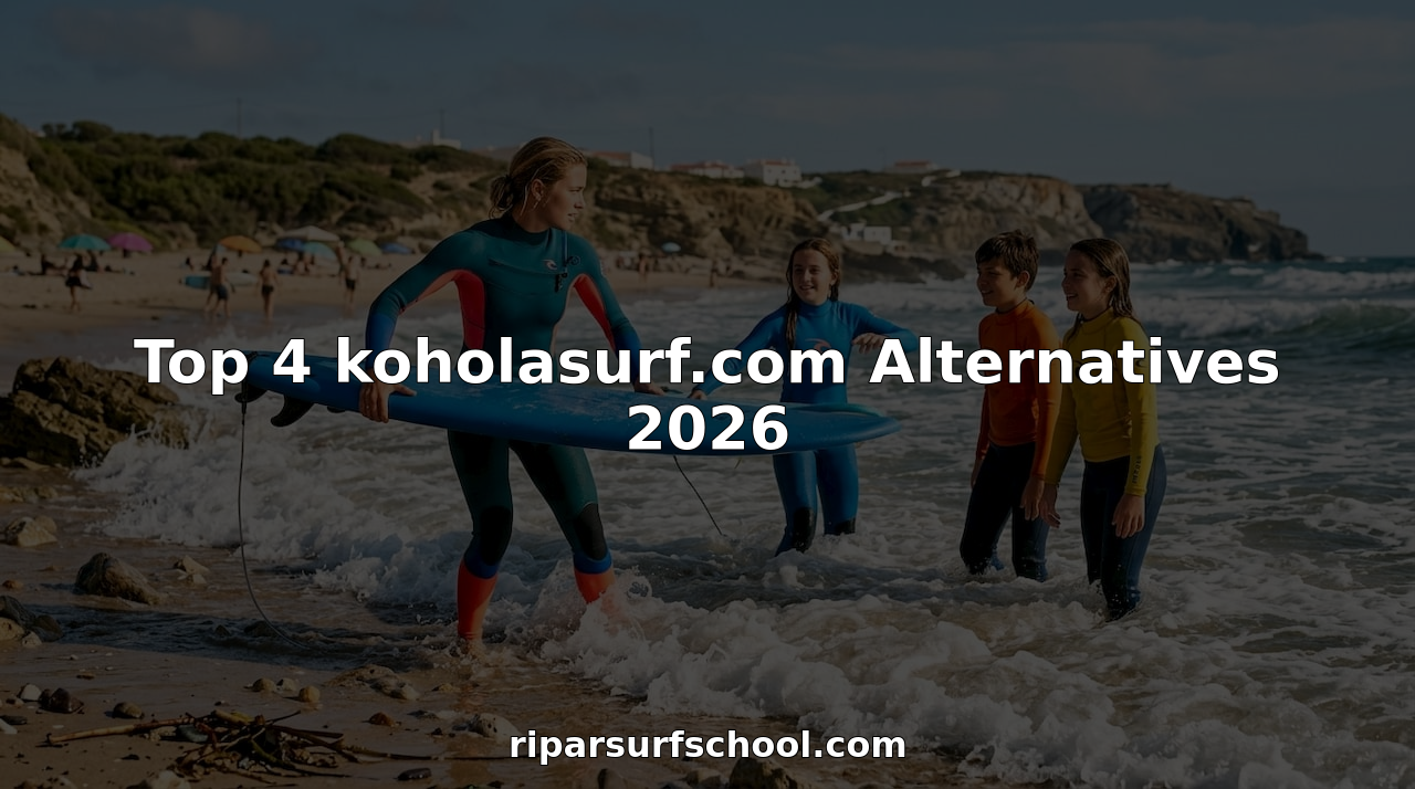 Surf instructor teaching beginners on beach waves