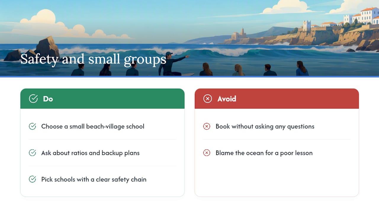 Why Ripar prioritizes safety and small groups — overview diagram
