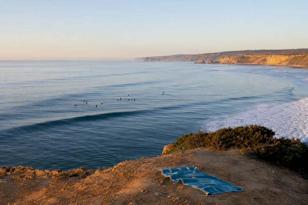 Glassy dawn surf along Portugal’s Oeste coast