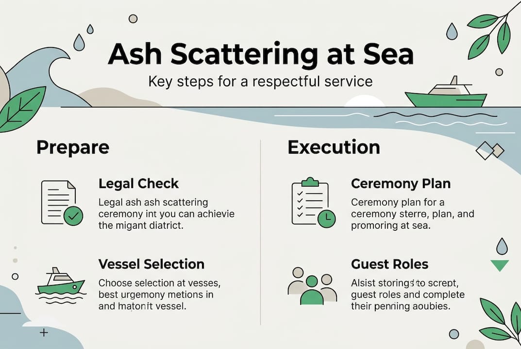 Infographic with key ceremony planning steps