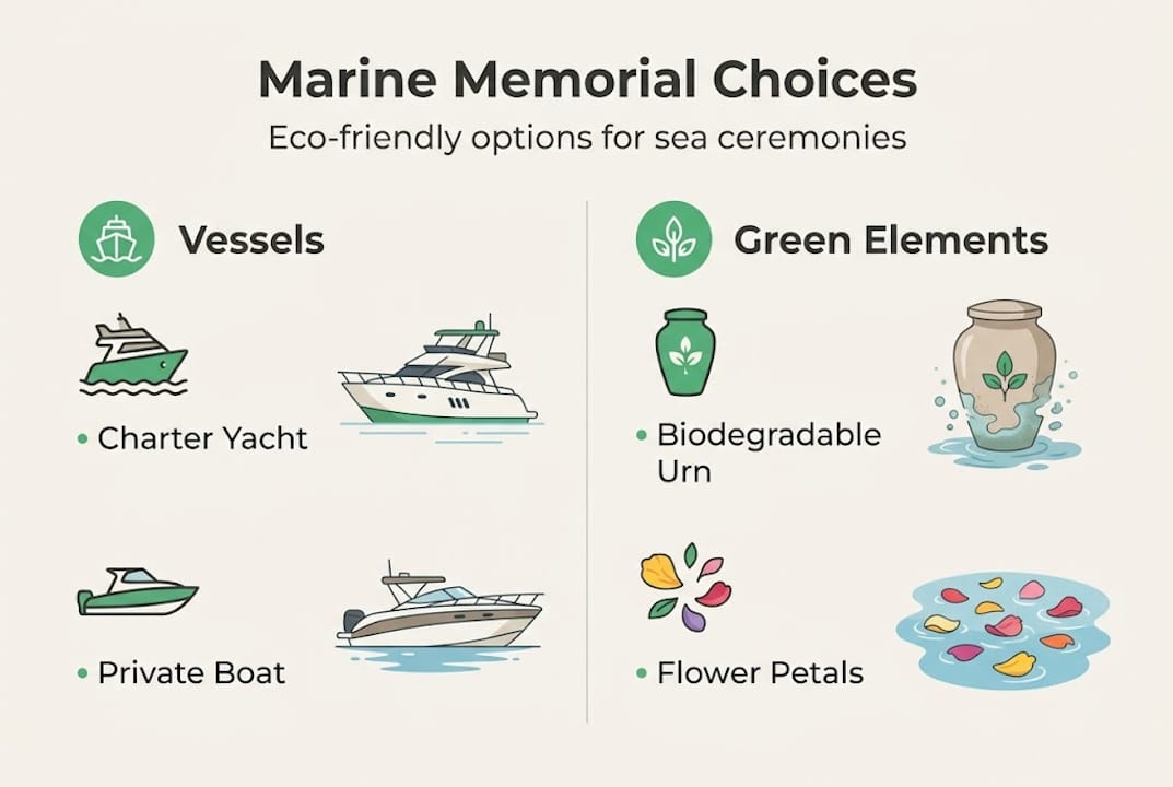 Infographic: eco-friendly marine memorial options