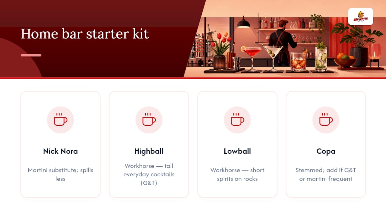 Four-glass starter kit comparison