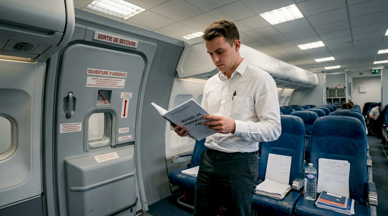 Stagiaire en formation pratique CCA sur simulateur