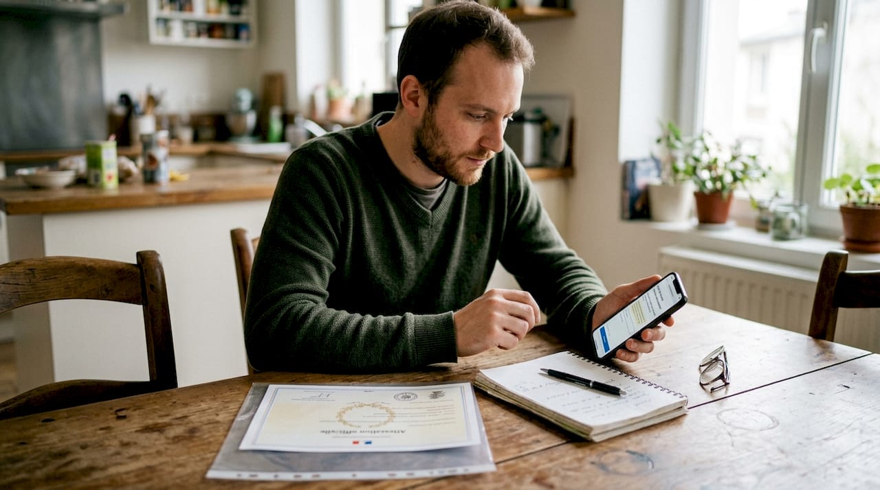 Contrôle du code officiel au centre CCA : vérification des documents requis