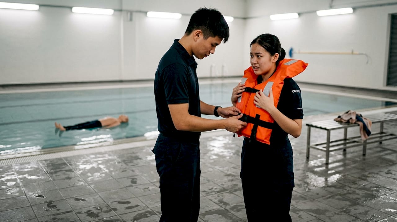 Se préparer à l’épreuve piscine du CCA avec port du gilet de sauvetage