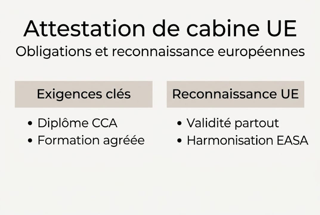 Infographie : tout savoir sur le cadre réglementaire de l’attestation de conformité cabine