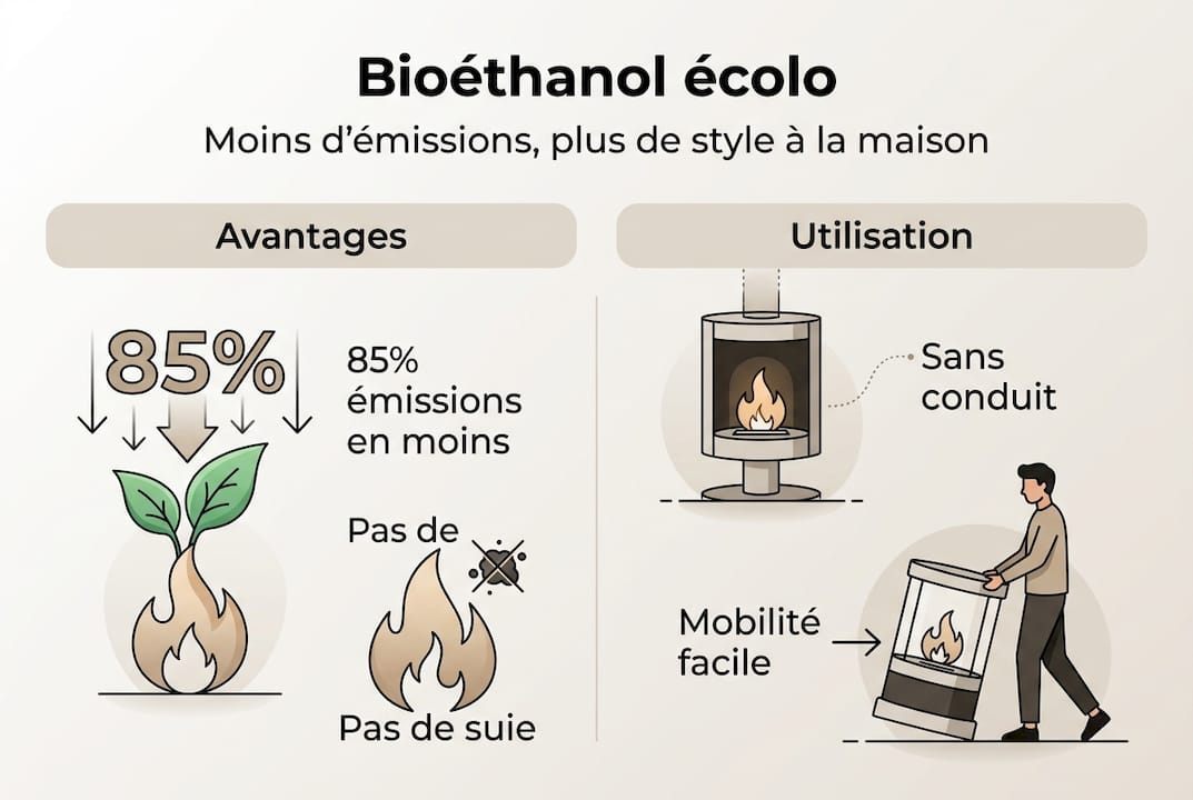 Infographie : les atouts écologiques du bioéthanol