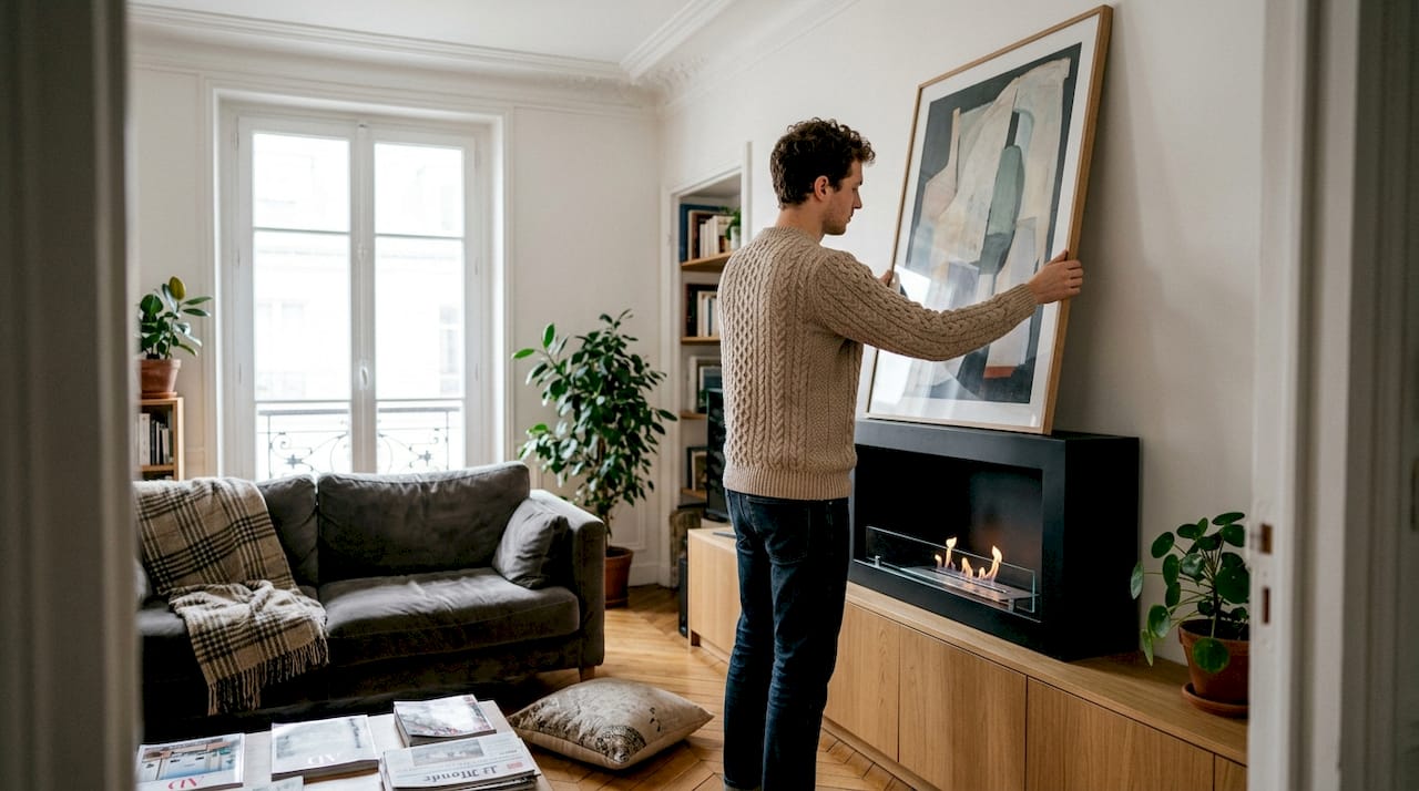 Une cheminée au bioéthanol, l’atout déco incontournable pour sublimer un intérieur contemporain.