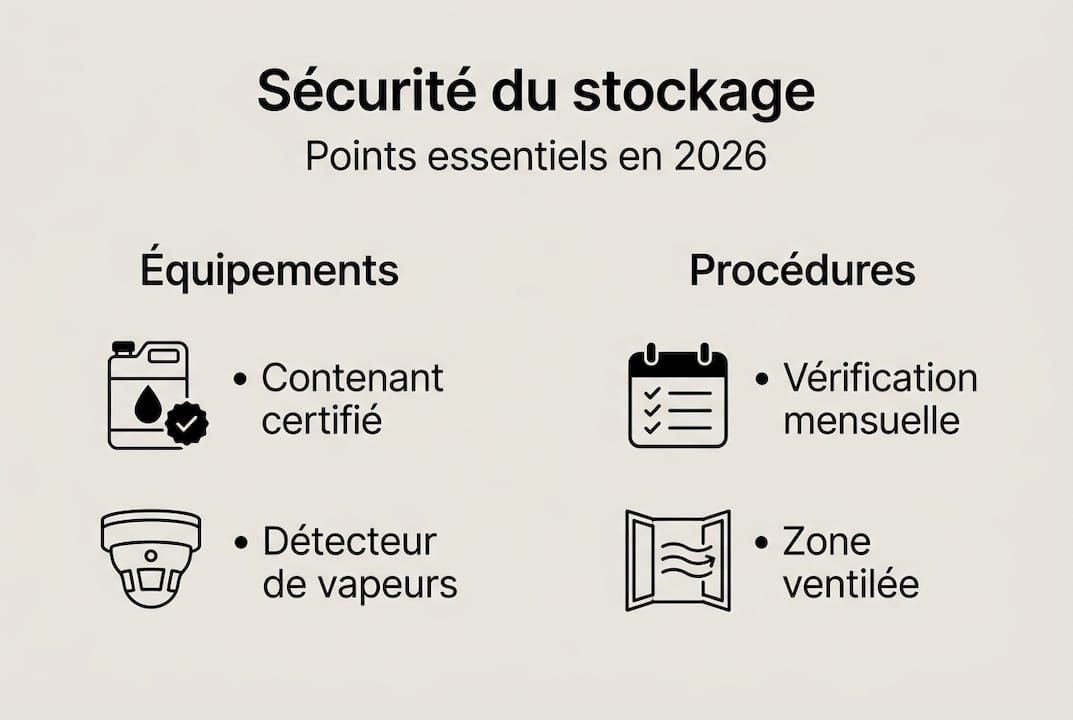 Infographie : les étapes essentielles pour un stockage sécurisé du bioéthanol