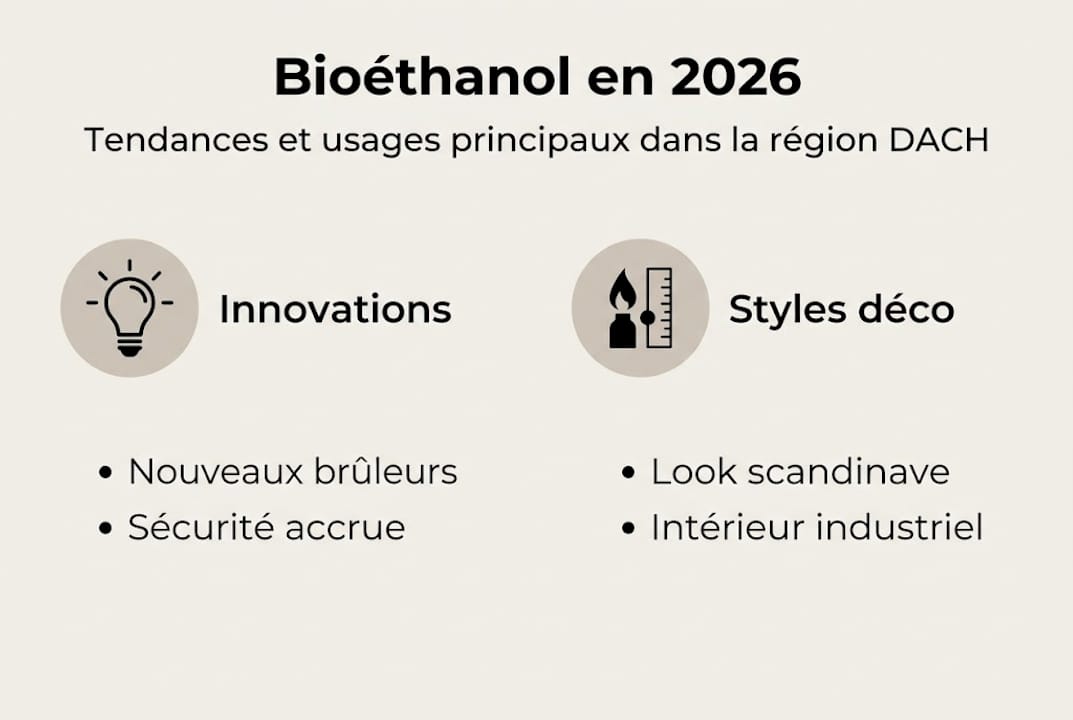 Infographie : les dernières tendances du bioéthanol et inspirations déco pour votre intérieur