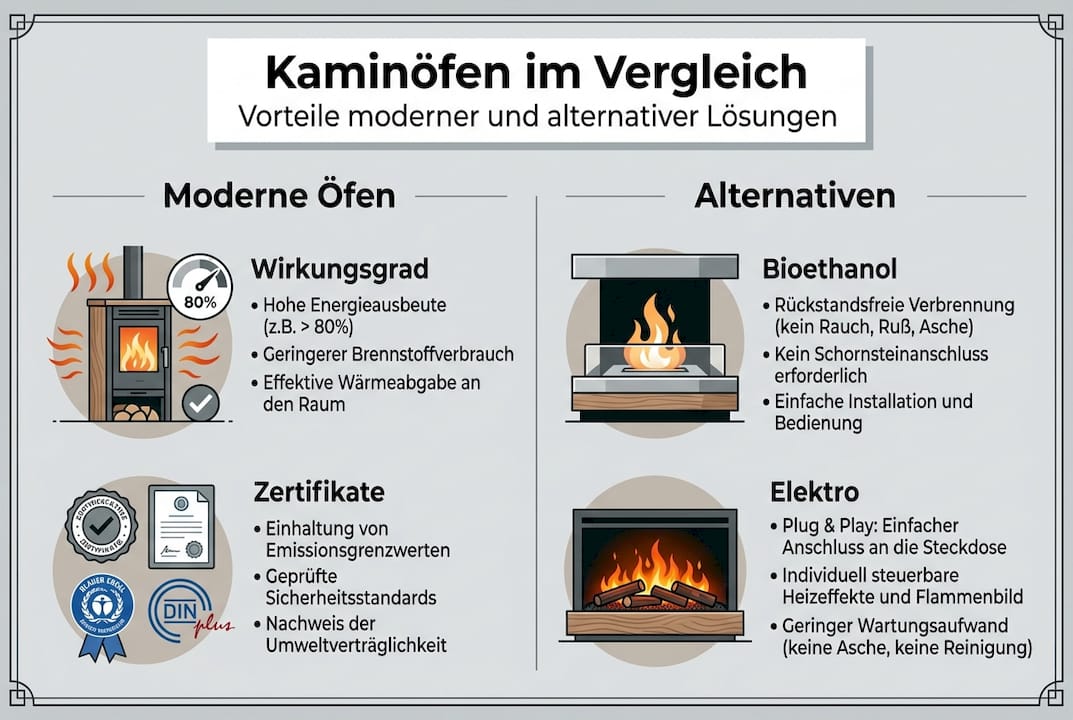 Übersicht zu neuen und innovativen Kaminofen-Konzepten