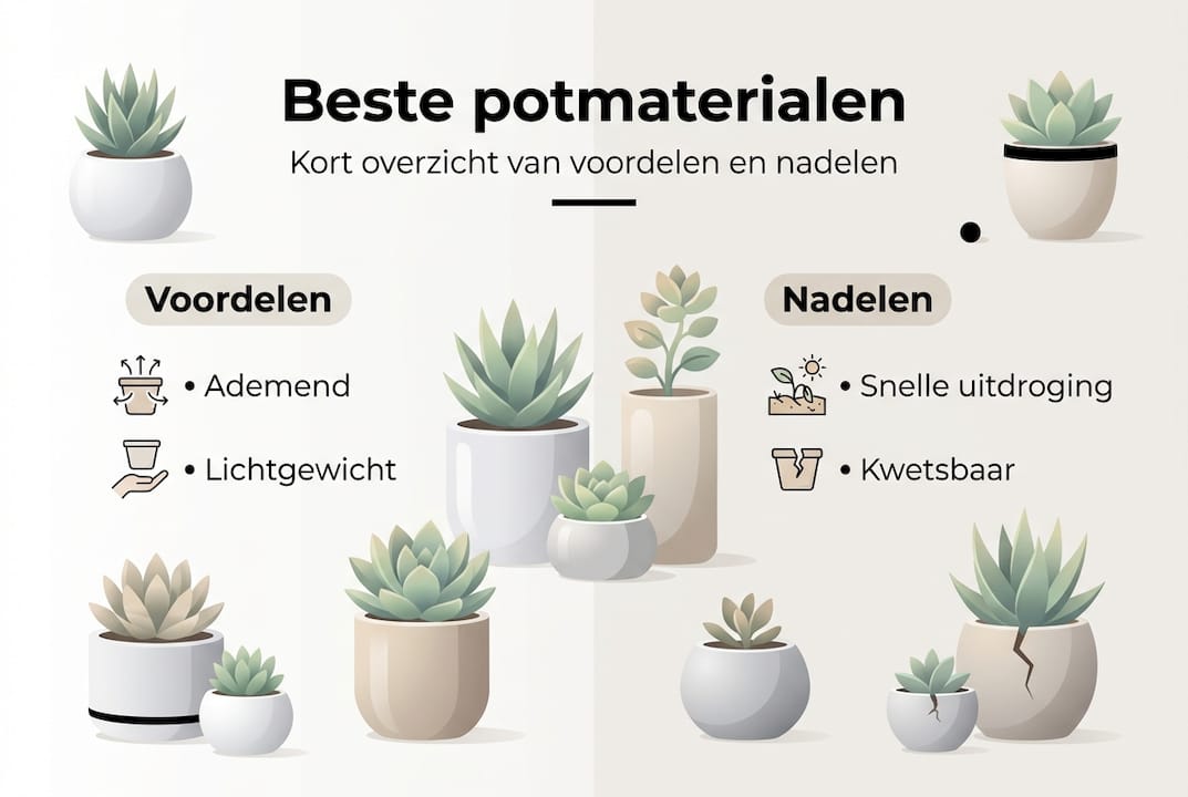 Overzicht: de voor- en nadelen van verschillende potmaterialen in beeld