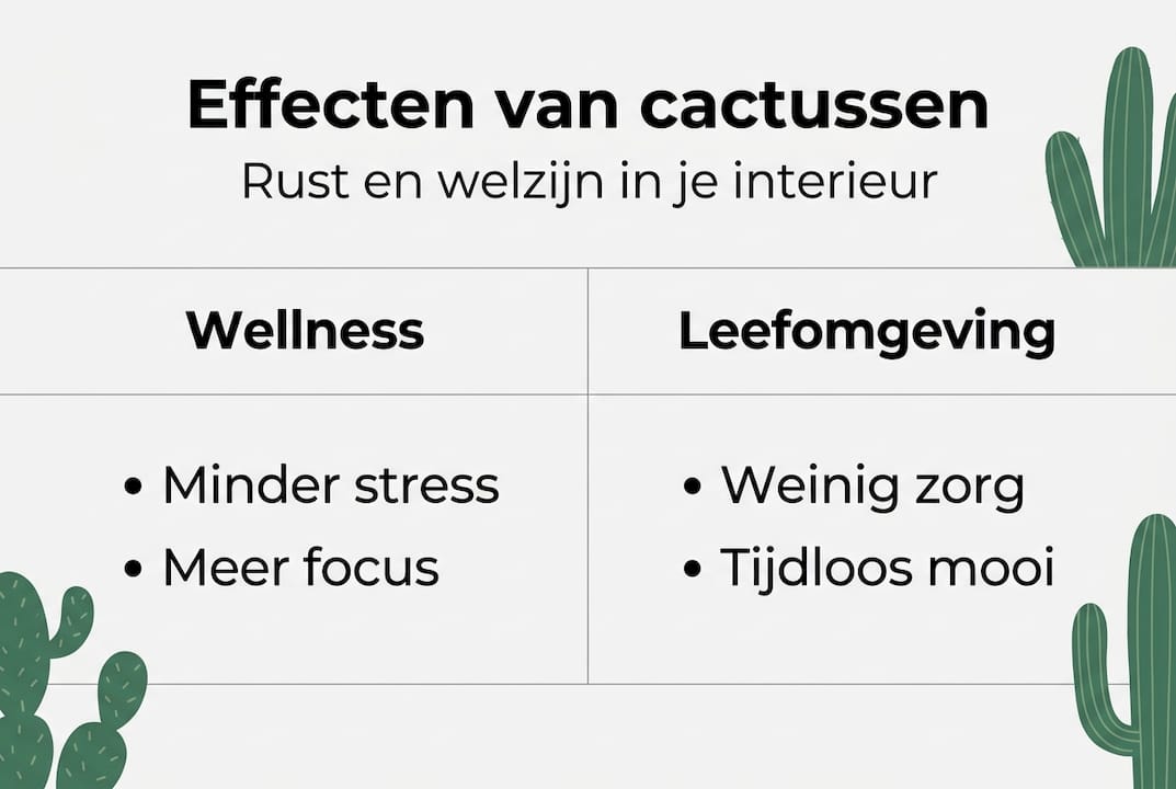 Infographic: waarom cactussen een gezonde toevoeging zijn voor je huis