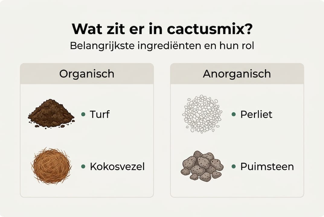 Infographic: Wat zit er allemaal in een cactusmix?