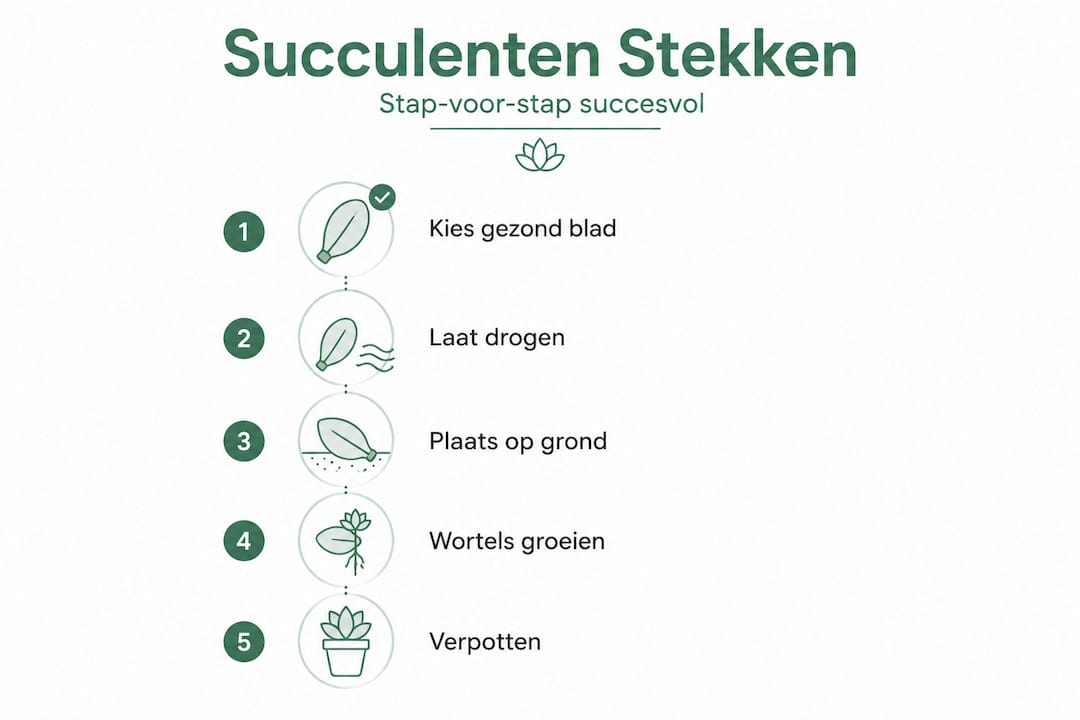 Infographic: zo stek je eenvoudig je eigen vetplantjes